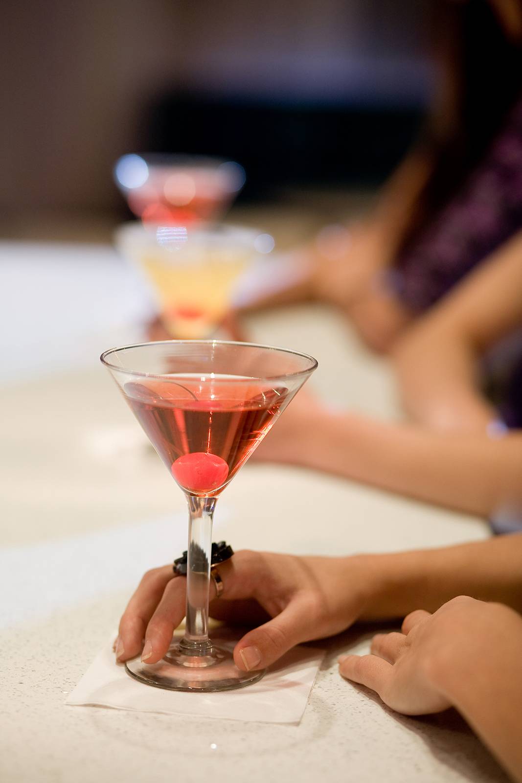 Martinis at Eve Nightclub in downtown Grand Rapids