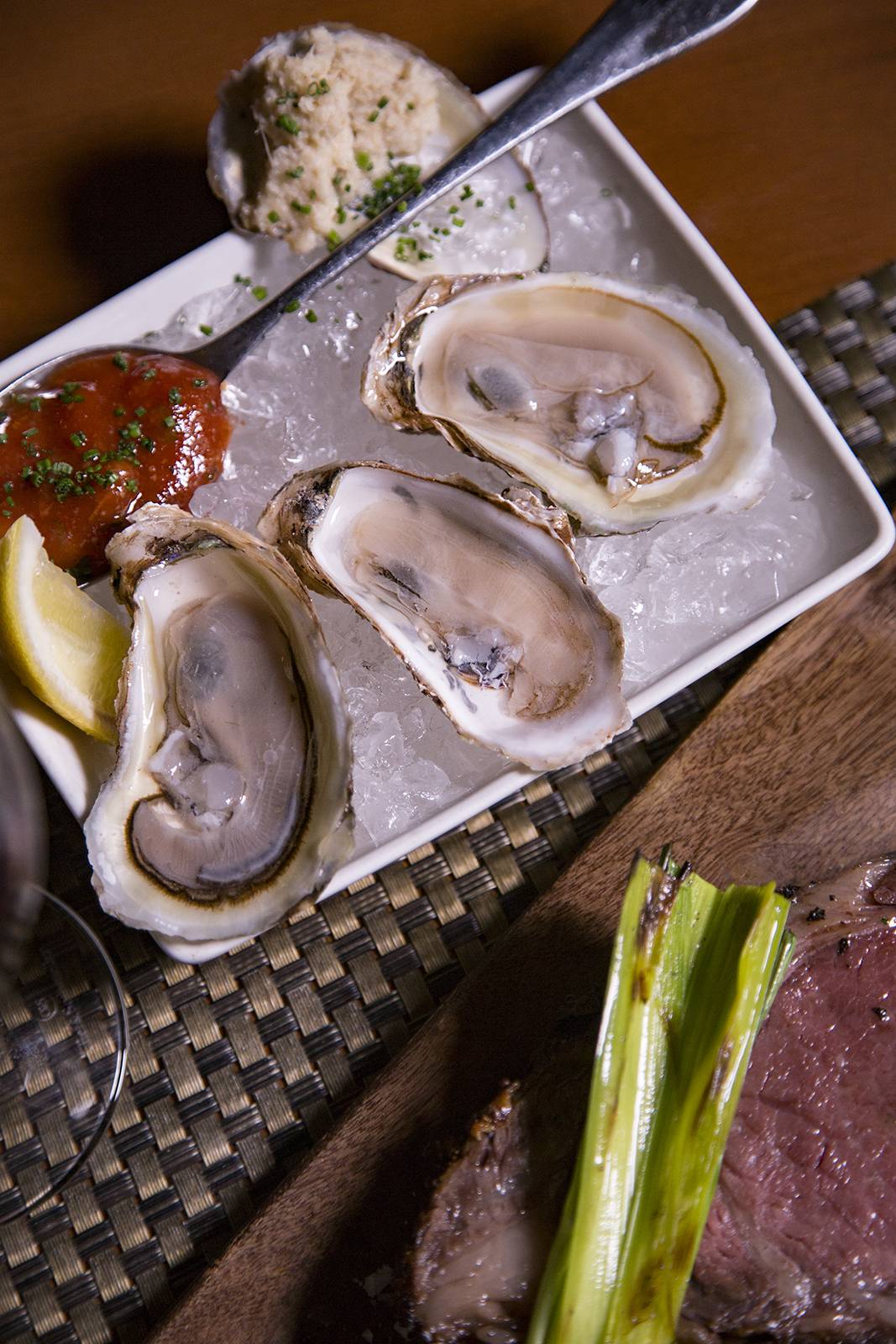 Fresh Oysters at Judson's Steakhouse