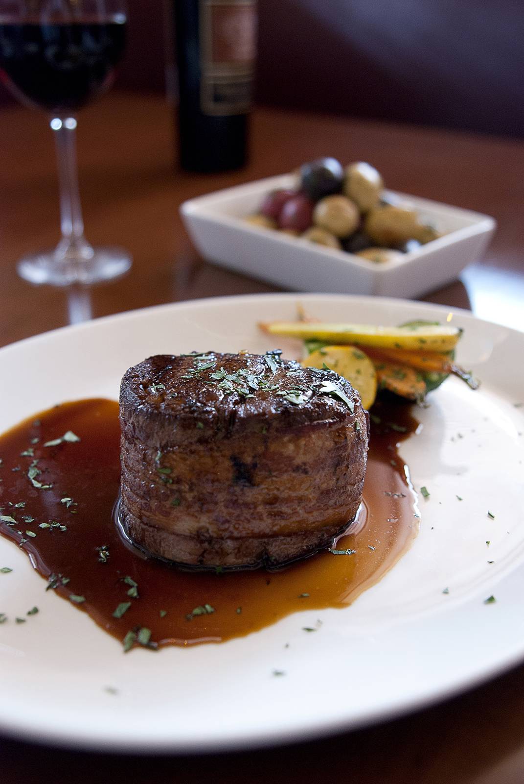 Bacon Wrapped Stuffed Filet at Judson's Steakhouse