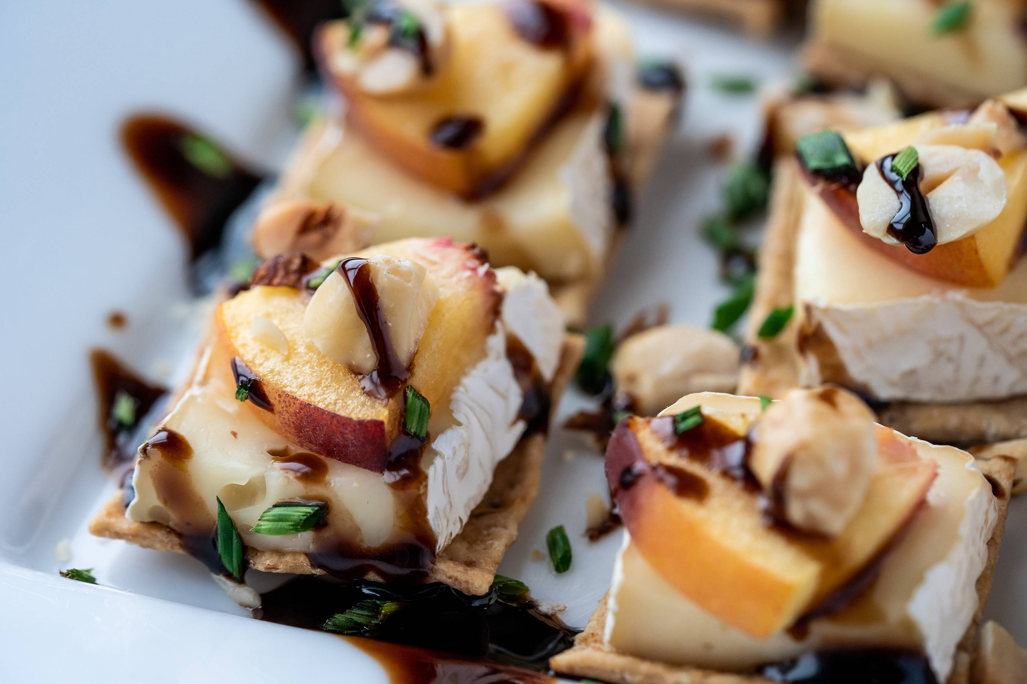 Peach Brie Canape from Gilmore Wedding Catering in West Michigan