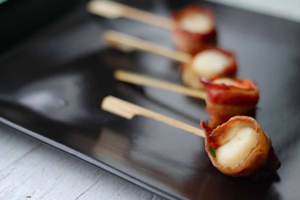 bacon wrapped water chestnuts